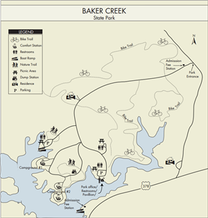 baker park bike trail map