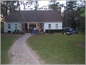 Front of Community Building