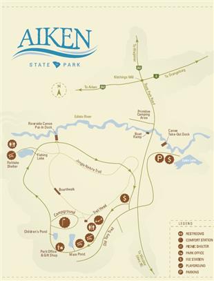 Hiking and Canoe Trails at Aiken State Park